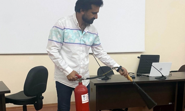 GAÜN’de yangın güvenliği eğitimi