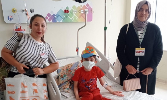    Öğrencilerden moral ziyareti