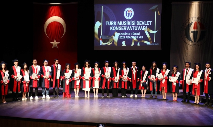    GAÜN TMDK öğrencilerinin mezuniyet sevinci