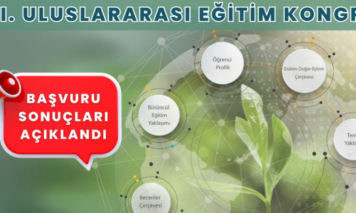 1. Uluslararası Eğitim Kongresi Başvuru Sonuçları Açıklandı