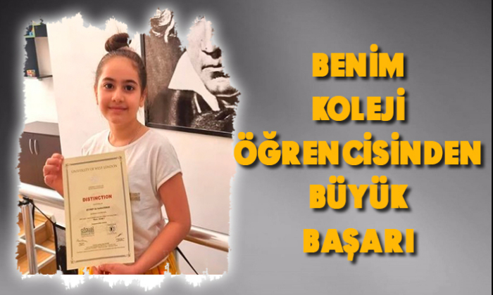 BENİM KOLEJİ ÖĞRENCİSİNDEN BÜYÜK BAŞARI
