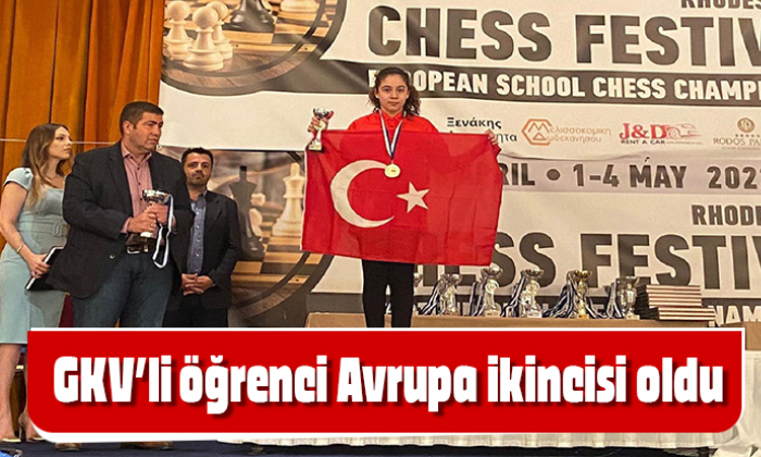 GKV’li öğrenci Avrupa ikincisi oldu