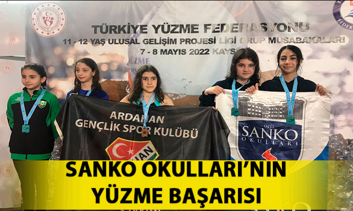 SANKO OKULLARI’NIN YÜZME BAŞARISI