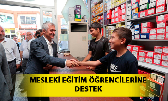 MESLEKİ EĞİTİM ÖĞRENCİLERİNE DESTEK