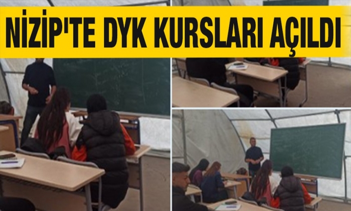 Nizip'te DYK kursları açıldı   