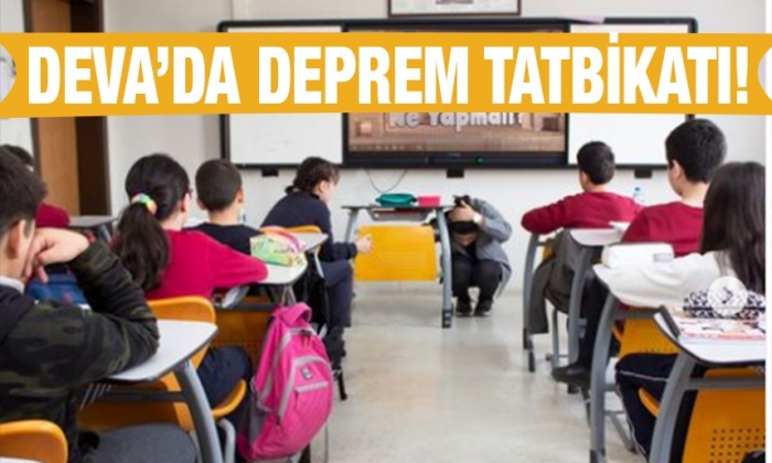 Deva Okulları'nda deprem tatbikatı!   