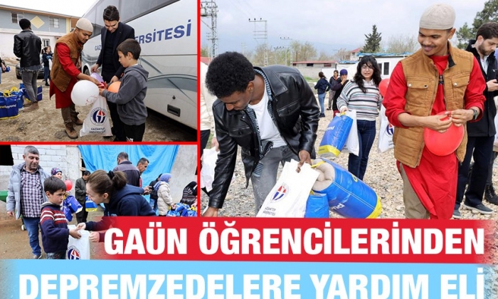GAÜN öğrencilerinden depremzedelere yardım eli
