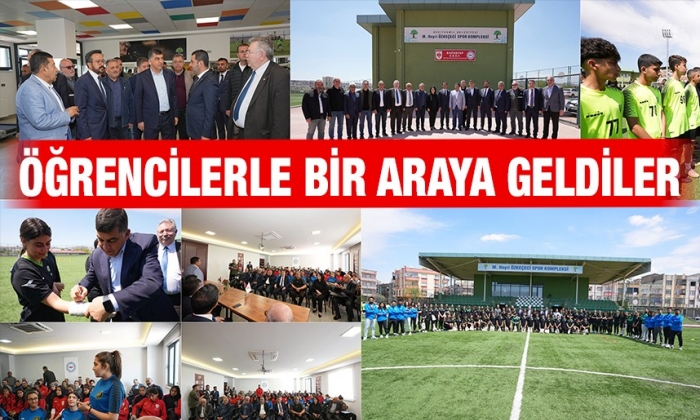 Öğrencilerle bir araya geldiler