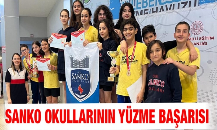 SANKO Okullarının yüzme başarısı