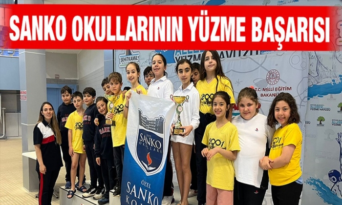 SANKO Okullarının yüzme başarısı