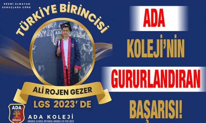Ada  Koleji’nin  gururlandıran  başarısı!