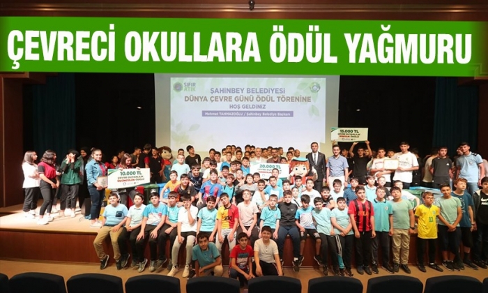 Çevreci okullara ödül yağmuru!