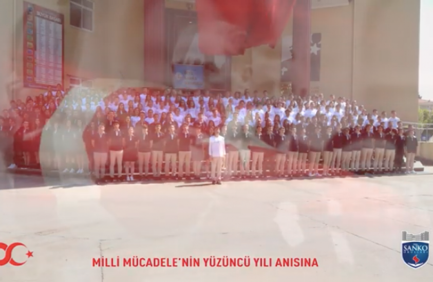 SANKO'lu gençlerden Atatürk'ün Gençliğe Hitabesi