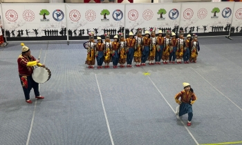 Spor Okulları Halk oyunları  renkli görüntülere sahne oldu