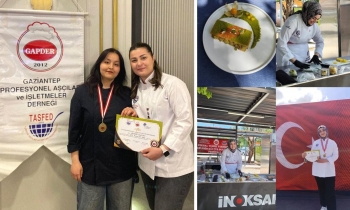 GAÜN’lü  Öğrenciler Yemek Yarışmasından Altın Madalya İle Döndü