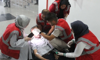 GAÜN’de deprem tatbikatı