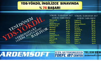 Ardemsoft Eğitim Merkezi’nde sonbahar YDS-YOKDİL kursları başlıyor