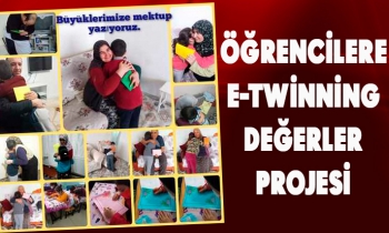 ÖĞRENCİLERE E-TWİNNİNG DEĞERLER PROJESİ