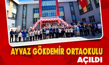 Ayvaz Gökdemir Ortaokulu açıldı