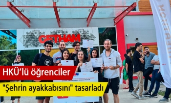 HKÜ’lü öğrenciler "Şehrin ayakkabısını" tasarladı