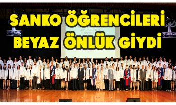 SANKO ÖĞRENCİLERİ BEYAZ ÖNLÜK GİYDİ