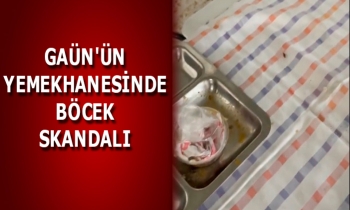 GAÜN'ÜN YEMEKHANESİNDE BÖCEK SKANDALI