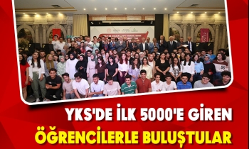 YKS'DE İLK 5000'E GİREN ÖĞRENCİLERLE BULUŞTULAR