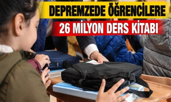 Depremzede öğrencilere 26 milyon ders kitabı