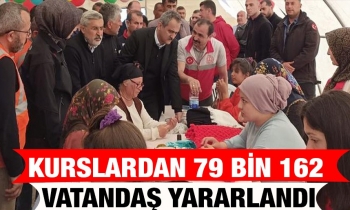 Kurslardan 79 bin 162 vatandaş yararlandı
