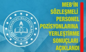 MEB'in sözleşmeli personel pozisyonlarına yerleştirme sonuçları açıklandı