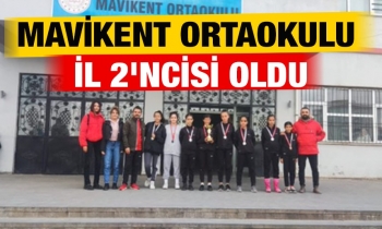 Mavikent Ortaokulu il 2'ncisi oldu