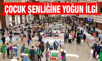 Çocuk şenliğine yoğun ilgi