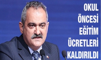 Okul öncesi eğitim ücretleri kaldırıldı