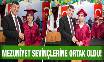 Mezuniyet sevinçlerine ortak oldu!