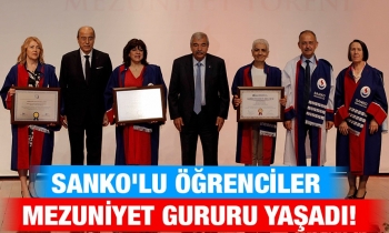 SANKO'lu öğrenciler mezuniyet gururu yaşadı!